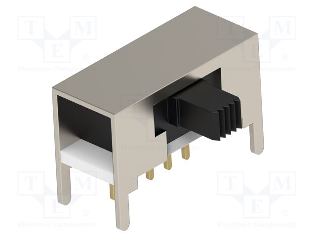 Switch: slide; Pos: 3; SP3T; 0.02A/20VAC; 0.02A/20VDC; ON-ON-ON; THT