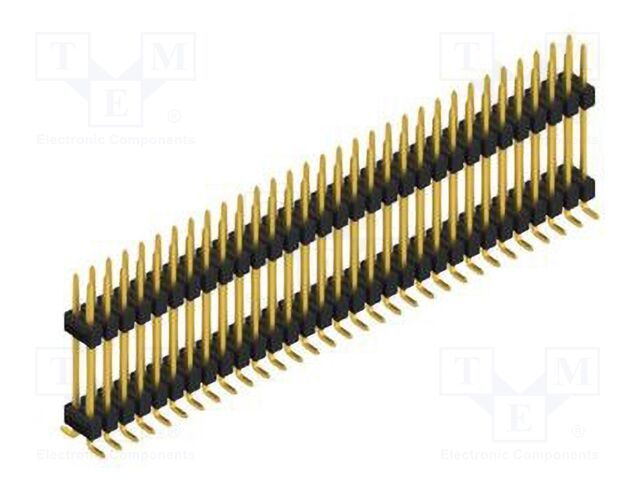 Connector: pin strips; pin header; male; PIN: 62; 2.54mm; SMT; 2x31