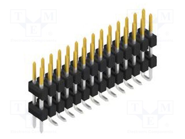 Connector: pin strips; pin header; male; PIN: 28; 2.54mm; SMT; 2x14