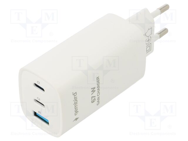 Power supply: switching; mains,plug-in; 5VDC,; 3.25A; 65W; white