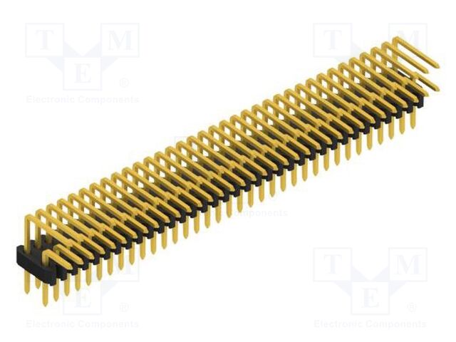 Connector: pin strips; pin header; male; PIN: 70; 1.27mm; THT; 2x35