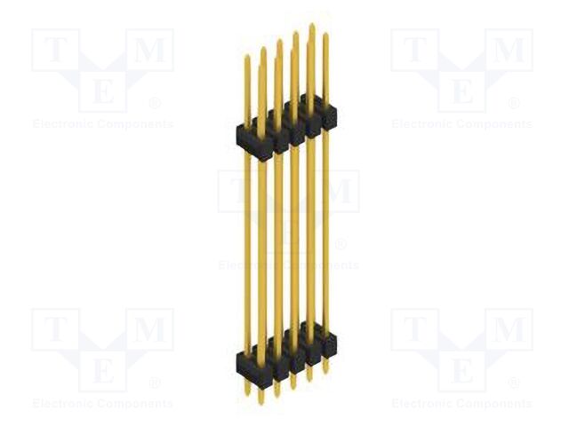 Connector: pin strips; pin header; male; PIN: 10; 2.54mm; THT; 2x5