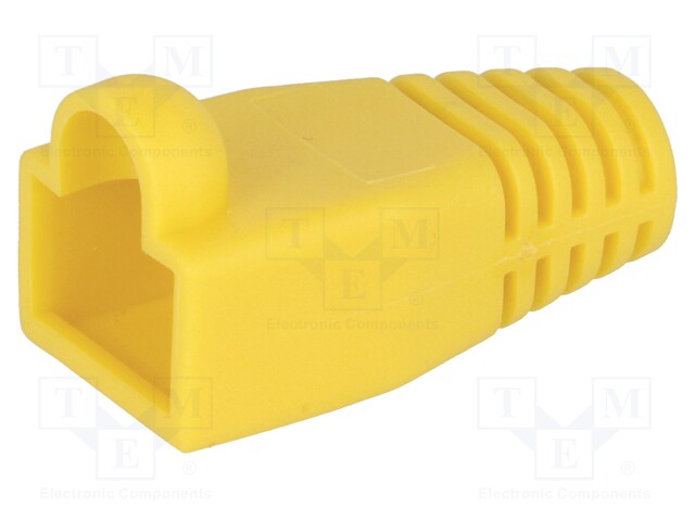 RJ45 plug boot; 6mm; Colour: yellow