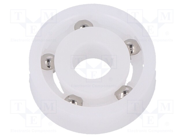 Bearing: ball; Øint: 6mm; Øout: 19mm; W: 6mm; Cage: polyamide