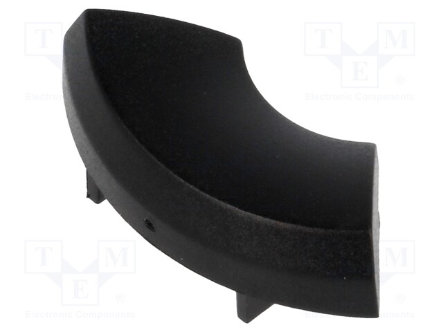 Button; black; Mat: plastic