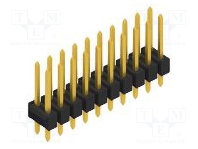 Connector: pin strips; pin header; male; PIN: 20; 2.54mm; THT; 2x10