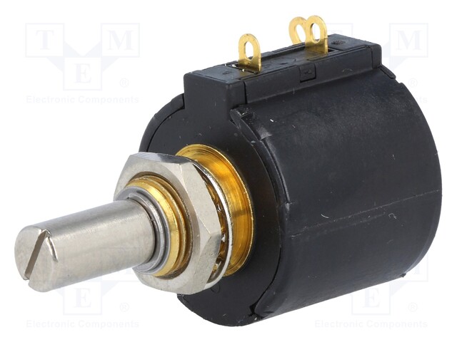 Potentiometer: shaft; multiturn; 2kΩ; 2W; ±10%; 6.35mm; linear; IP50