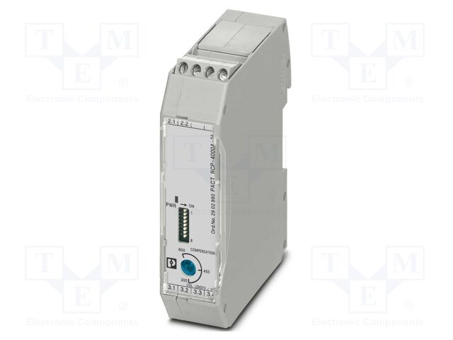 Transformer: for Rogowski coil; Iout: 1A; for DIN rail mounting