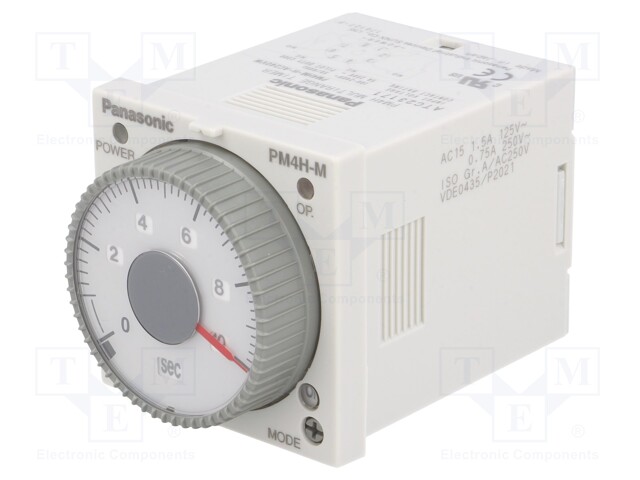 Timer; 0,1s÷500h; DPDT; 250VAC/5A; 100÷240VAC; socket,on panel