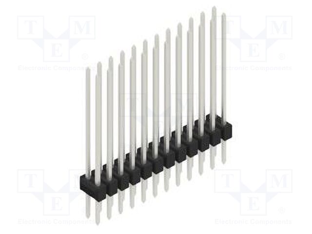 Connector: pin strips; pin header; male; PIN: 24; 2.54mm; THT; 2x12