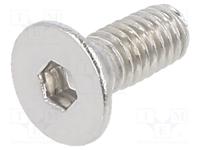 Screw; M4x10; DIN: 7991; Head: countersunk; imbus; HEX 2,5mm