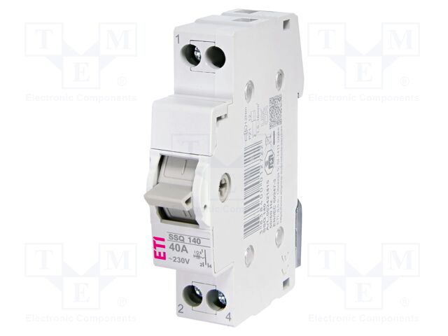 Mains-generator switch; Poles: 2; 230/400VAC; 25A; IP20