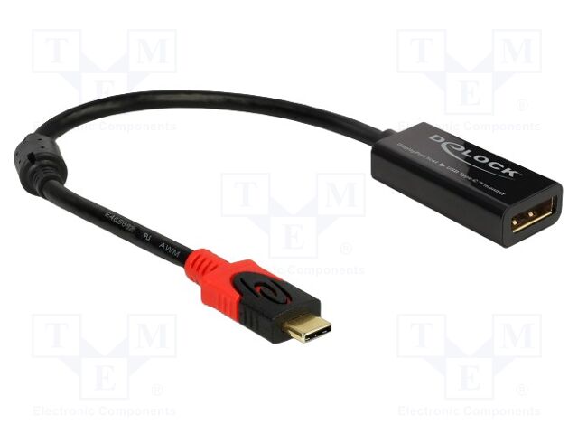 Adapter; DisplayPort socket,USB C socket,USB C plug; 0.2m