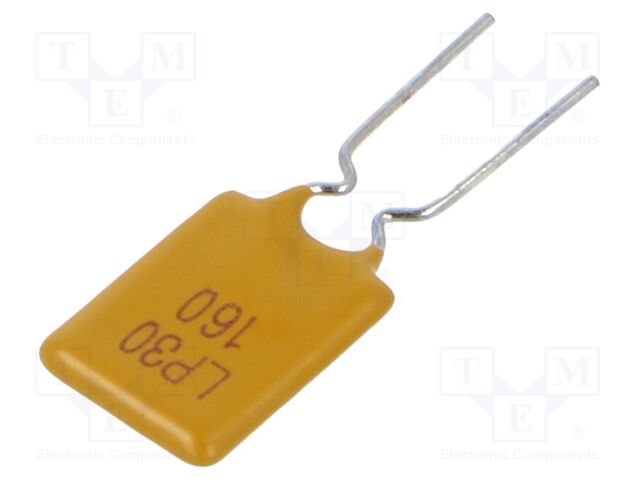 Fuse: PTC polymer; 1.6A; Imax: 40A; THT; Iswitch.max: 8A