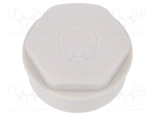 Stopper; M50; IP54; Mat: polyamide; grey; with pierceable membrane