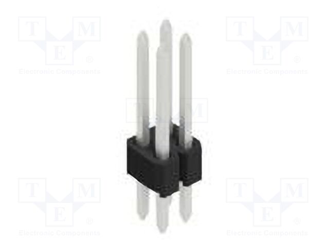 Connector: pin strips; pin header; male; PIN: 4; 1.27mm; THT; 2x2