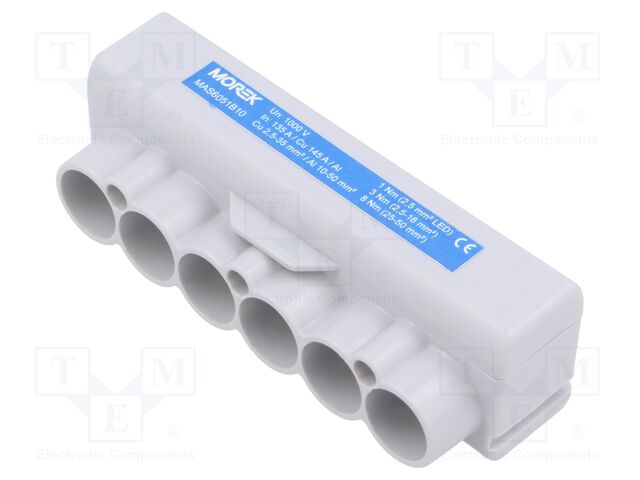 Splice terminal: distribution block; SLT50; 1kV; PIN: 9(6+3)