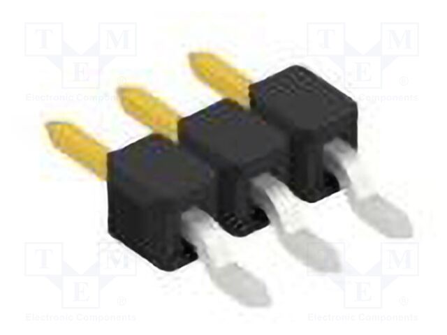 Connector: pin strips; pin header; male; PIN: 3; 2.54mm; SMT; 1x3
