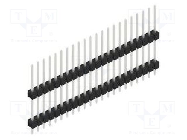 Connector: pin strips; pin header; male; PIN: 22; 2.54mm; THT; 1x22