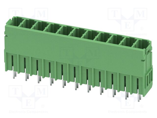 PCB headers, nominal cross section: 6 mm?, color: green, nom