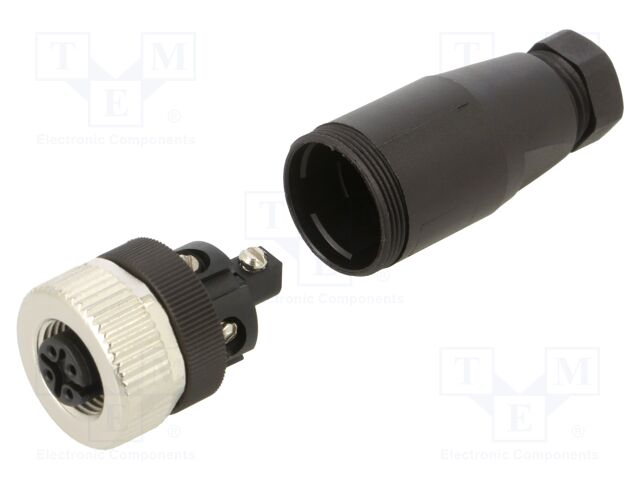 Connector: M12; plug; PIN: 5; female; straight; IP67; screw terminal