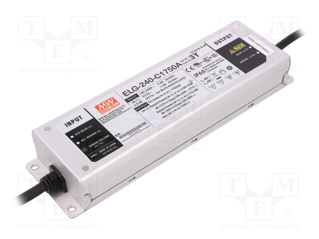 Power supply: switched-mode; LED; 239.75W; 69÷137VDC; 875÷1750mA