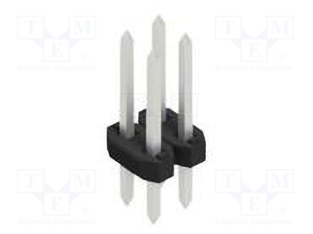 Connector: pin strips; pin header; male; PIN: 4; 2mm; THT; 2x2; 100V