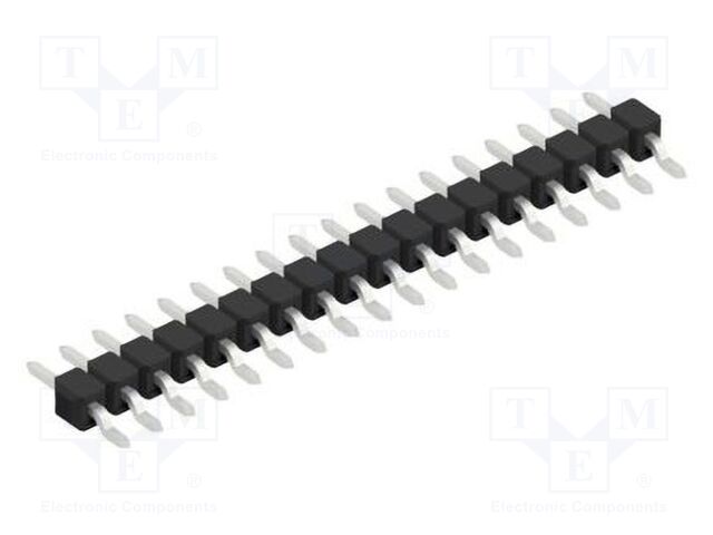 Connector: pin strips; pin header; male; PIN: 18; 2.54mm; SMT; 1x18