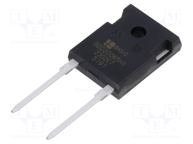 Diode: Schottky rectifying; SiC; THT; 650V; 20A; 130W; TO247-2; tube