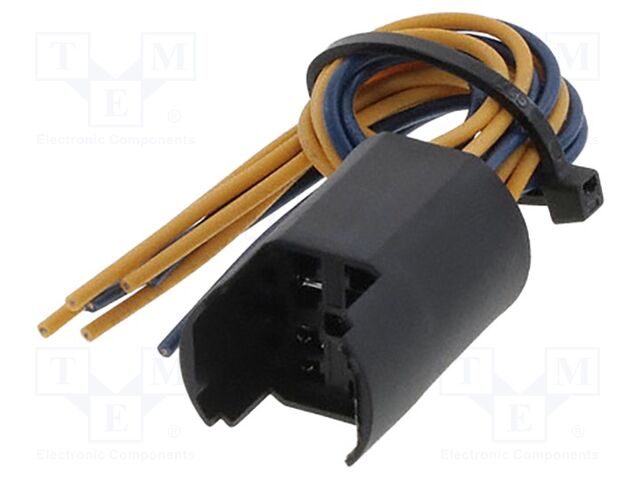 Contact block; Leads: cables; 140mm; PVP; Body dim: Ø18.2x30mm