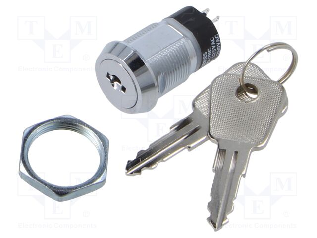 Switch: key switch; Stabl.pos: 2; Switch.method: OFF-ON; Key: flat