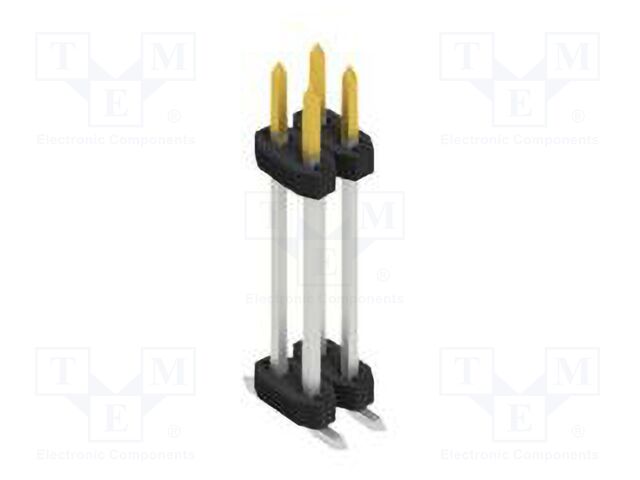 Connector: pin strips; pin header; male; PIN: 4; 2mm; SMT; 2x2; 100V