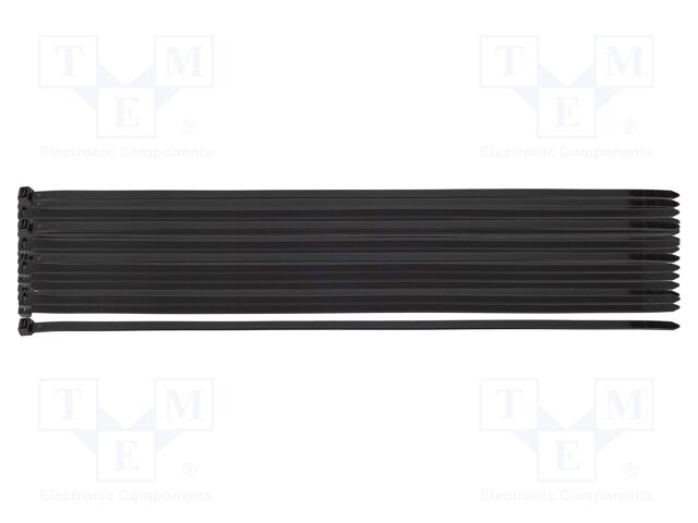Cable tie; L: 700mm; W: 12mm; black; 50pcs; EXTREME