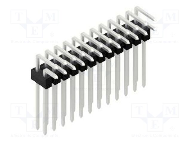 Connector: pin strips; pin header; male; PIN: 24; 2.54mm; THT; 2x12