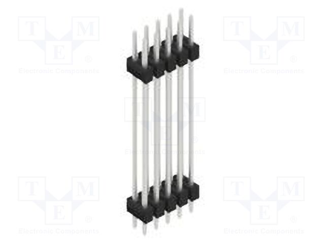 Connector: pin strips; pin header; male; PIN: 10; 2.54mm; THT; 2x5