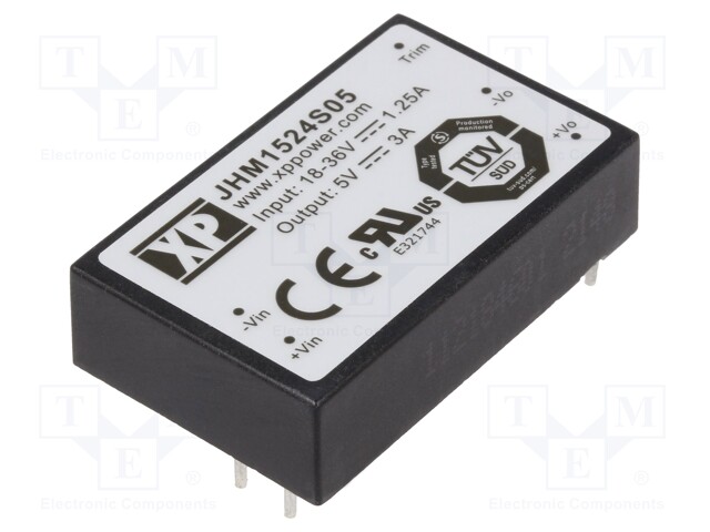 Converter: DC/DC; Mounting: THT