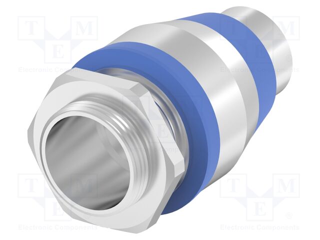 Straight terminal connector; IP65; stainless steel; Entrelec