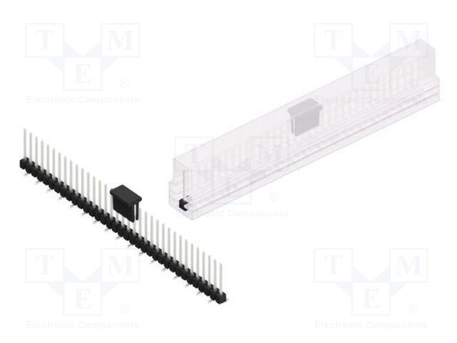 Connector: pin strips; pin header; male; PIN: 35; 2.54mm; SMT; 1x35