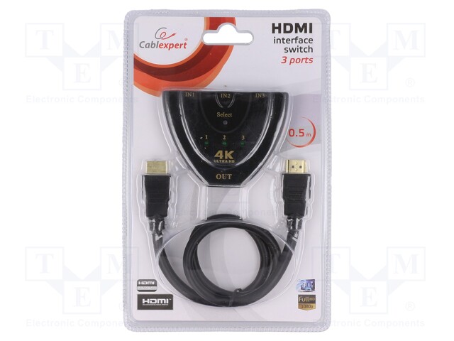 Switch; HDCP,HDMI 1.4; Colour: black; Input: HDMI socket
