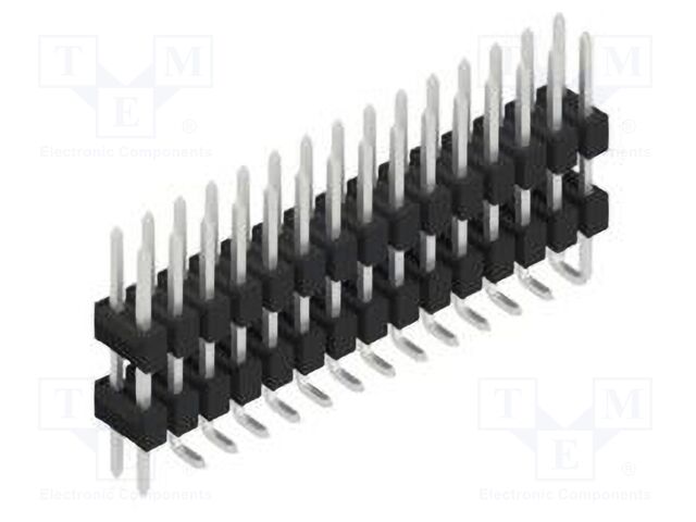 Connector: pin strips; pin header; male; PIN: 30; 2.54mm; SMT; 2x15