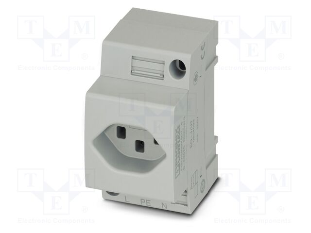 Connector: AC supply; socket; female; 16A; PIN: 3; screw terminal