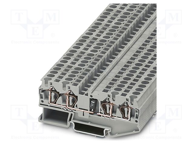 Splice terminal: rail; 1.5A; 800V; spring clamp; PA; 0.08÷6mm2