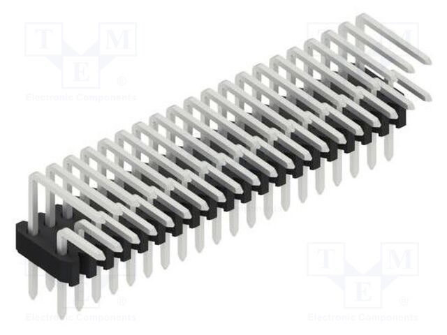 Connector: pin strips; pin header; male; PIN: 40; 1.27mm; THT; 2x20