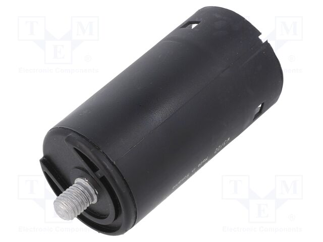 Capacitor: electrolytic; 70uF; Ø36.5x68.5mm; ±10%; M8 screw