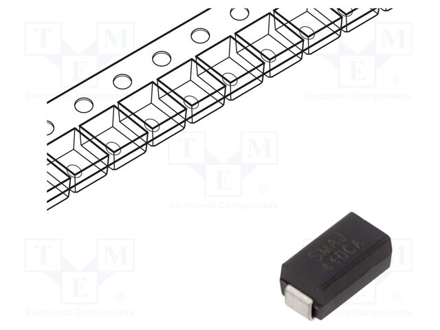 Diode: TVS; 0.4kW; 492÷543V; 560mA; bidirectional; DO214AC,SMA