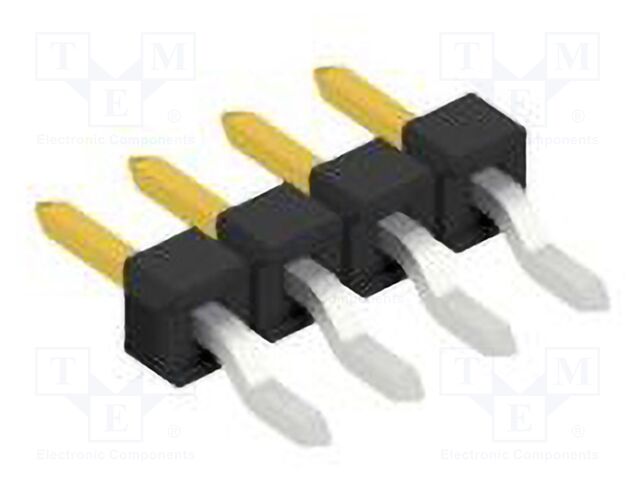 Connector: pin strips; pin header; male; PIN: 4; 2.54mm; SMT; 1x4