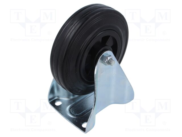 Wheel; Ø: 125mm; W: 37.5mm; H: 156mm; rigid,with mounting plate