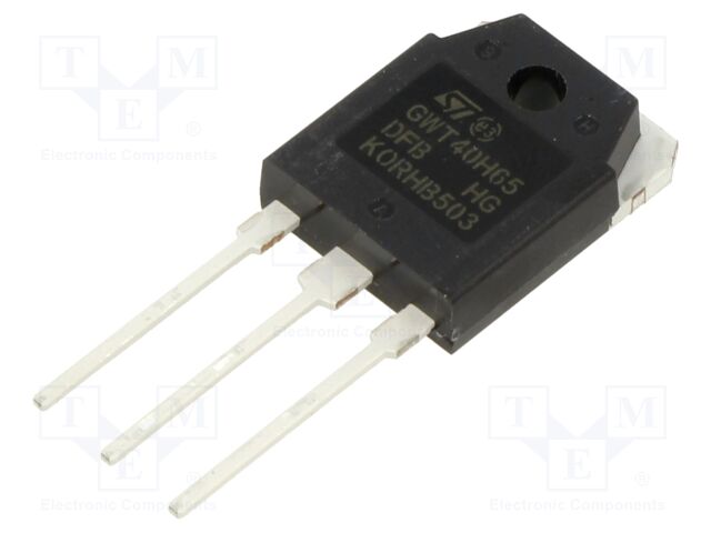 IGBT Single Transistor, 80 A, 1.6 V, 283 W, 650 V, TO-3P, 3 Pins