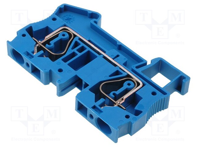 Splice terminal: rail; 0.2÷6mm2; ways: 1; terminals: 2; blue; TS35