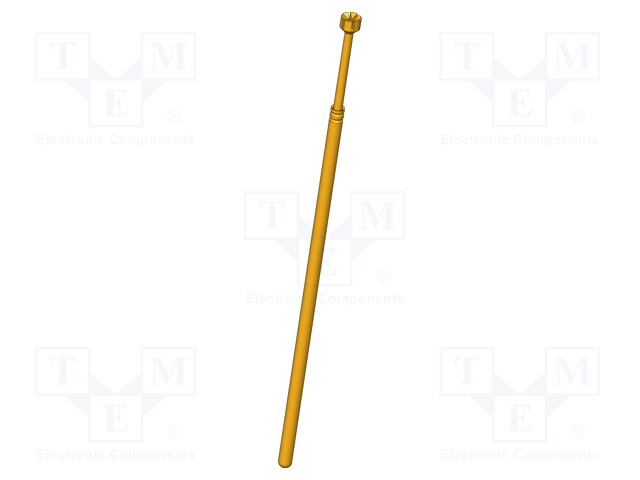 Needle-like test probe; Operational spring compression: 4.3mm